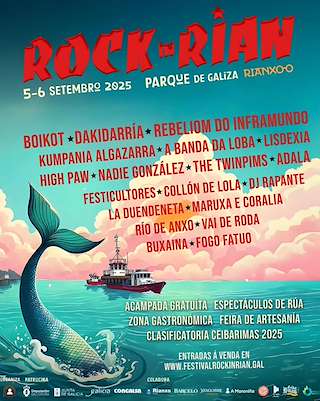 Fechas, información, programa, cartel, imágenes, mapa y ubicación de Rock in Rian  en  Rianxo