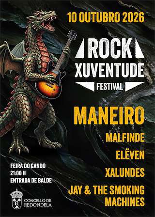 Fechas, información, programa, cartel, imágenes, mapa y ubicación de Rock Xuventude Festival (2026)  en  Redondela