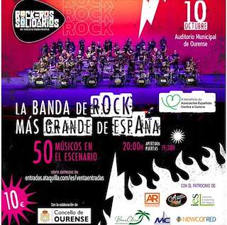 Fechas, información, programa, cartel, imágenes, mapa y ubicación de Rockeros Solidarios (2026)  en  Ourense
