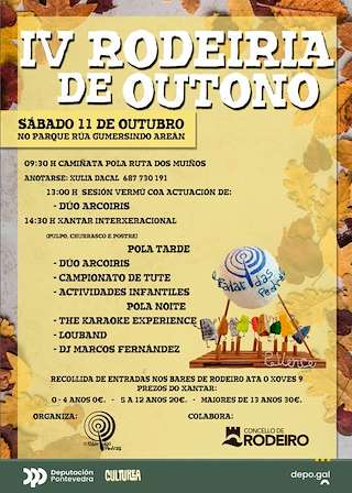 Fechas, información, programa, cartel, imágenes, mapa y ubicación de IV Rodeiria de Outono (2025)  en  Rodeiro