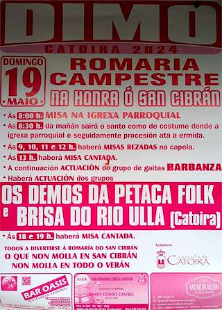 Romaría Campestre de San Cibrán de Dimo (2026) en Catoira