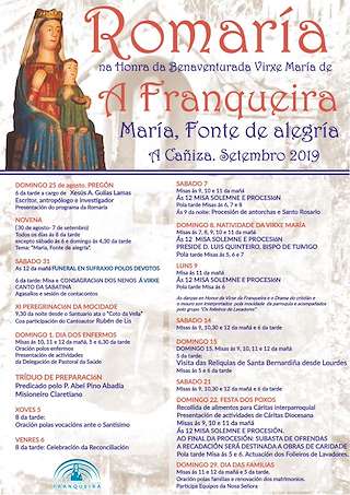 Romaría da Virxe da Franqueira en A Cañiza