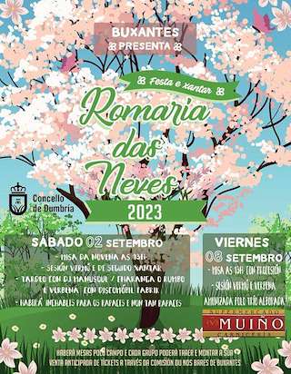Romaría da Virxe das Neves de Buxantes (2026) en Dumbría