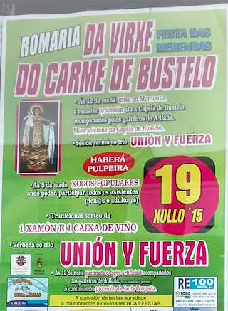 Romaría da Virxe do Carme de Bustelo en Santa Comba