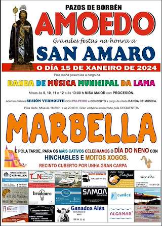 Romaría de San Amaro de Amoedo en Pazos de Borbén