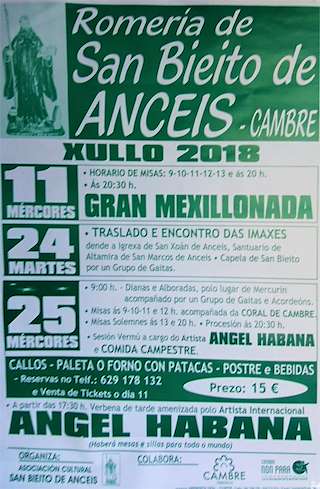 Romaría de San Bieito Grande de Anceis en Cambre