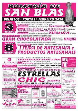 Romería de San Blas e Nosa Señora da Saúde de Briallos  en Portas