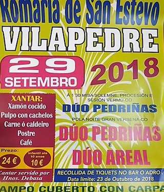 Romaría de San Estevo de Vilapedre (2026) en Vilalba