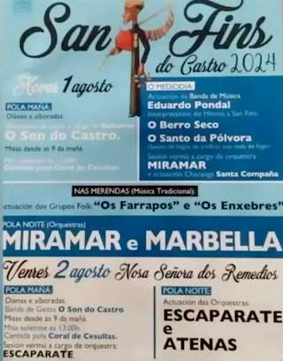 Romaría de San Fins do Castro (2026) en Cabana de Bergantiños