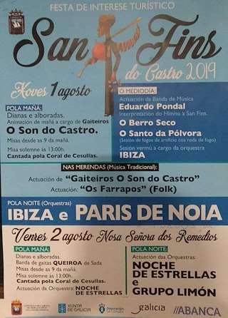 Romaría de San Fins do Castro (2026) en Cabana de Bergantiños