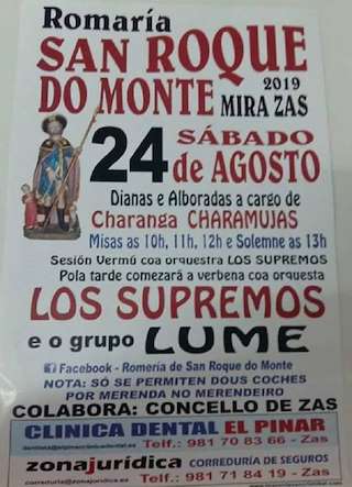 Romaría de San Roque do Monte en Zas