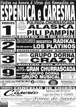 Romaría dos Remedios de Espenuca e Caresma en Coirós