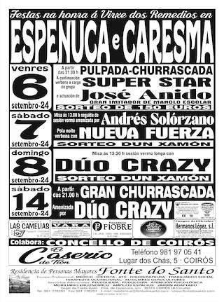 Romaría dos Remedios de Espenuca e Caresma en Coirós