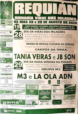 Romaria da Virxe dos Milagres de Requián (2026) en A Estrada