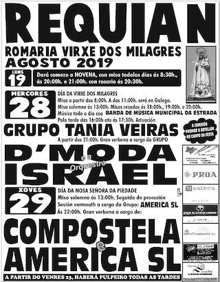 Romaria da Virxe dos Milagres de Requián (2026) en A Estrada