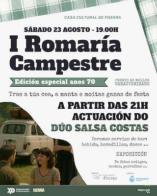 Fechas, información, programa, cartel, imágenes, mapa y ubicación de I Romaría Campestre de Fozara  en  Ponteareas