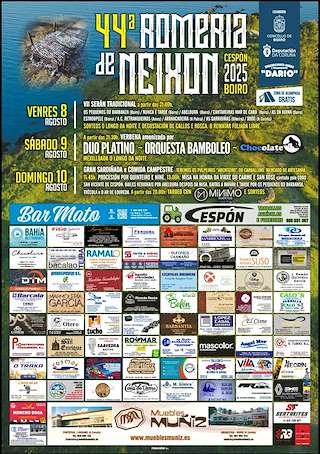Fechas, información, programa, cartel, imágenes, mapa y ubicación de XLIV Romaría Campestre de Neixón-Cespón  en  Boiro