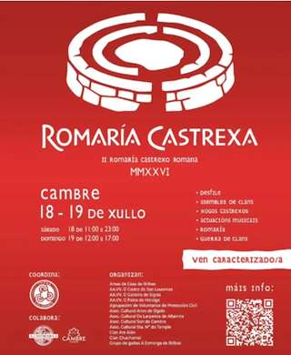Fechas, información, programa, cartel, imágenes, mapa y ubicación de II Romaría Castrexo Romana (2026)  en  Cambre