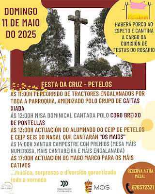 Fechas, información, programa, cartel, imágenes, mapa y ubicación de Romaría da Cruz de Petelos  en  Mos