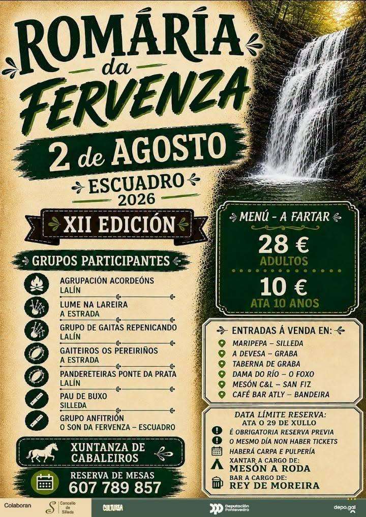XII Romaría da Fervenza de Escuadro (2026) en Silleda