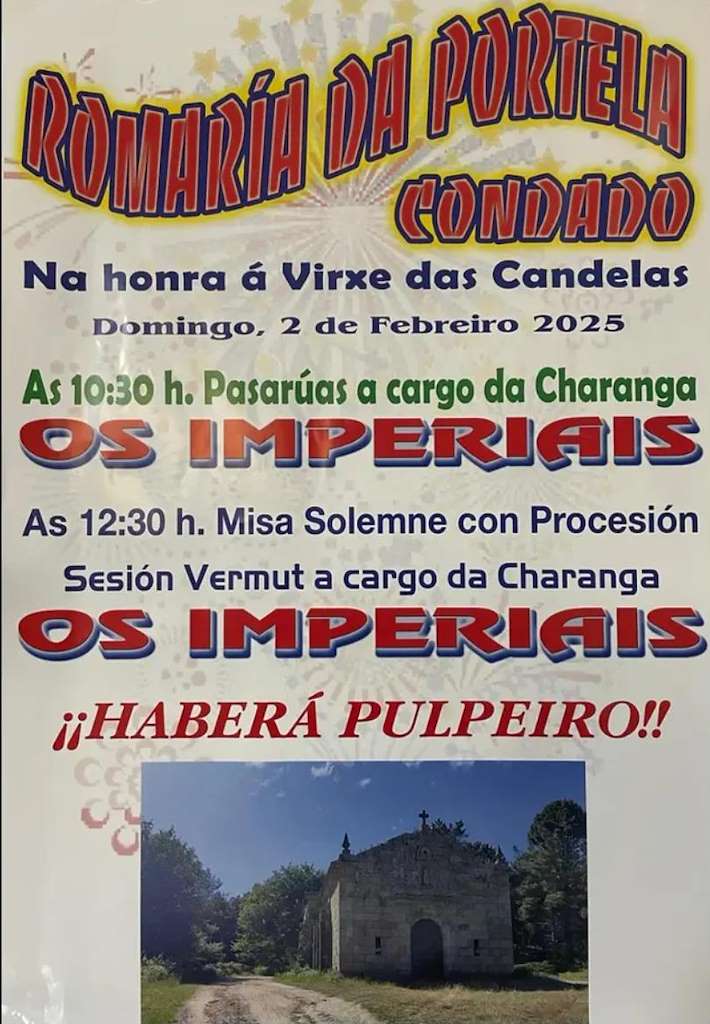 Romaría da Portela - Virxe das Candelas de Condado en Padrenda