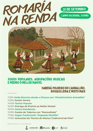 Fechas, información, programa, cartel, imágenes, mapa y ubicación de Romaría da Renda  en  Poio