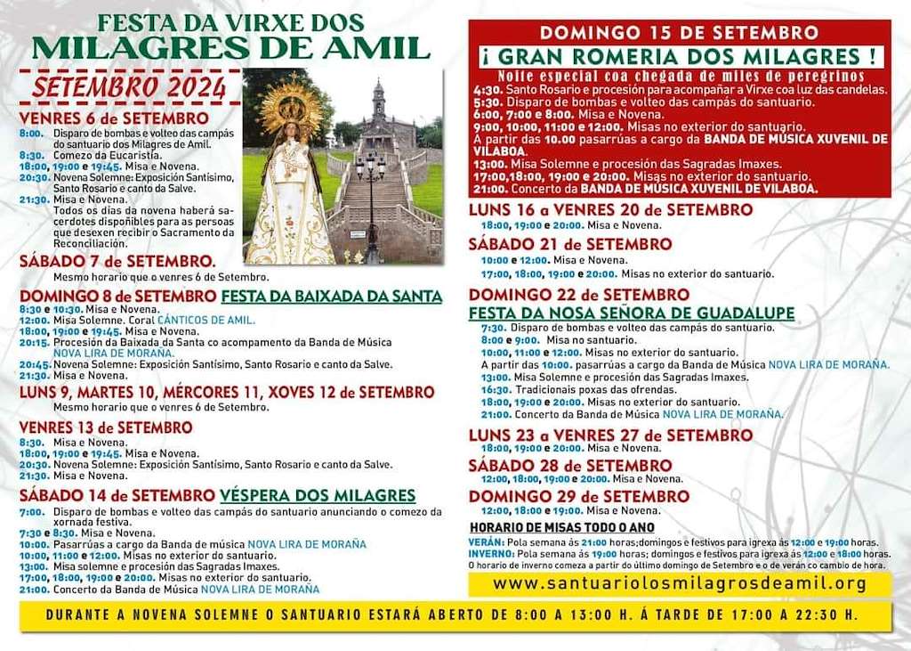 Romaría da Virxe dos Milagres de Amil (2025) en Moraña