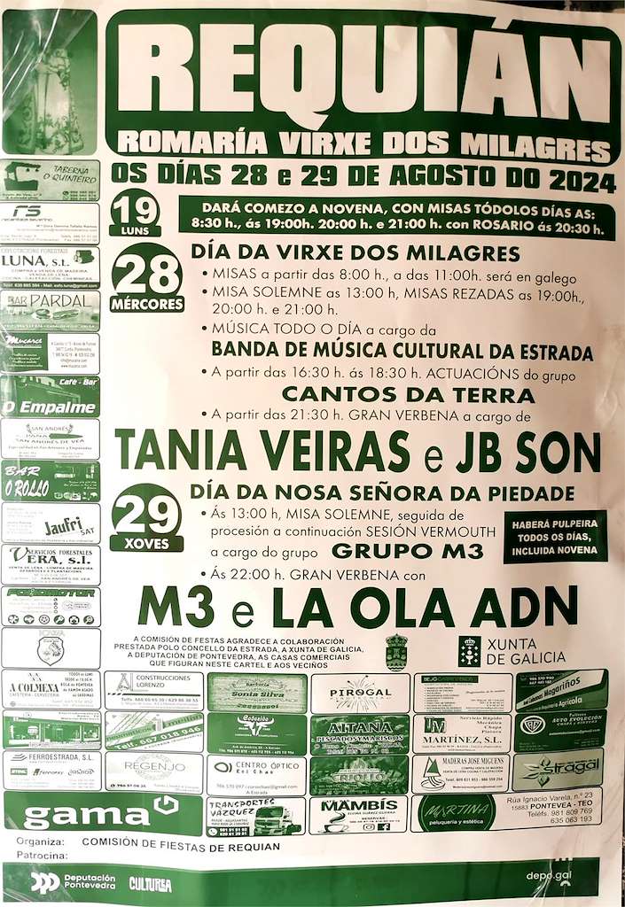 Romaria da Virxe dos Milagres de Requián (2025) en A Estrada