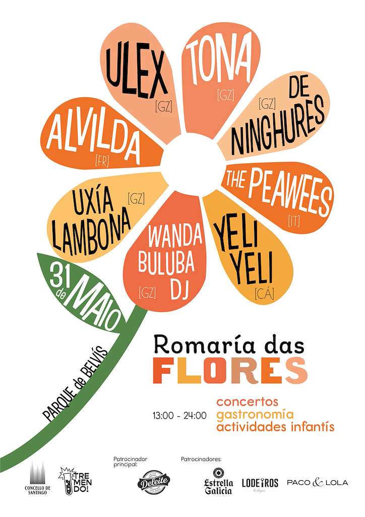 Romaría das Flores (2025) en Santiago de Compostela