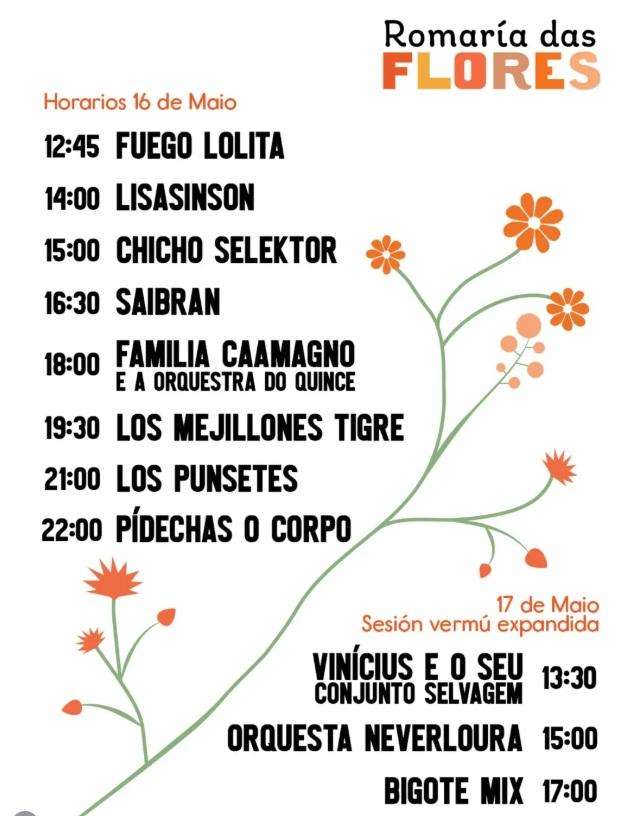 Romaría das Flores en Santiago de Compostela