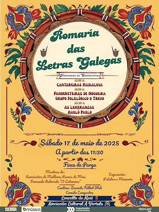 Fechas, información, programa, cartel, imágenes, mapa y ubicación de Romaría das Letras Galegas  en  Meis