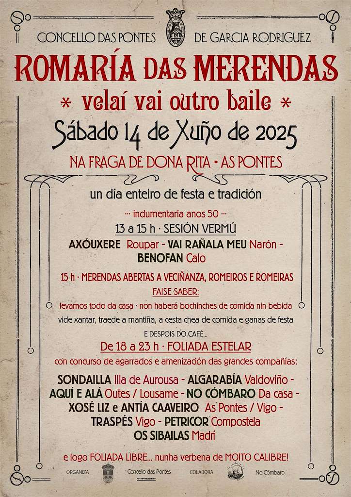 Romaria das Merendas (2024) en As Pontes de García Rodríguez