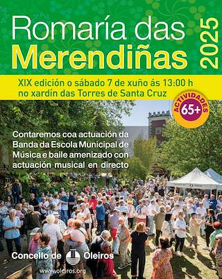 Fechas, información, programa, cartel, imágenes, mapa y ubicación de XIX Romaría das Merendiñas  en  Oleiros