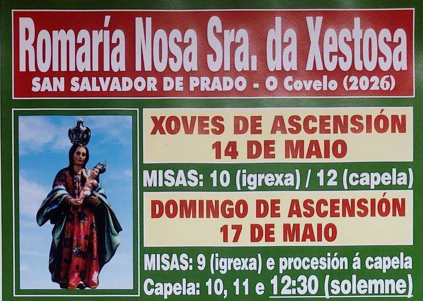Romaría de Nosa Sra. da Xestosa de San Salvador de Prado (2026) en Covelo
