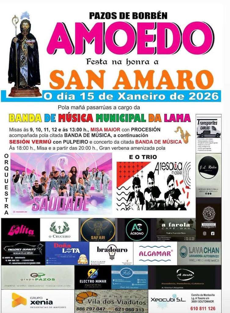 Romaría de San Amaro de Amoedo en Pazos de Borbén