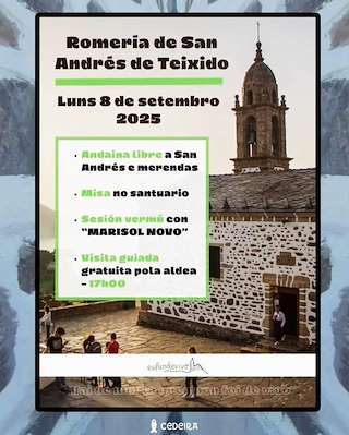 Fechas, información, programa, cartel, imágenes, mapa y ubicación de Romaría de San Andrés de Teixido (2026)  en  Cedeira