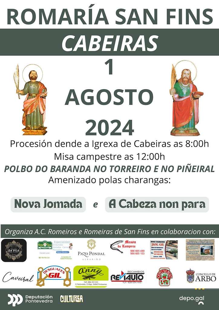 Romaría de San Fins de Cabeiras (2025) en Arbo