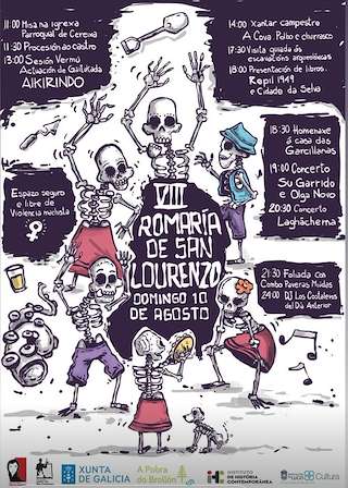 Fechas, información, programa, cartel, imágenes, mapa y ubicación de VIII Romaría de San Lourenzo  en  A Pobra do Brollón