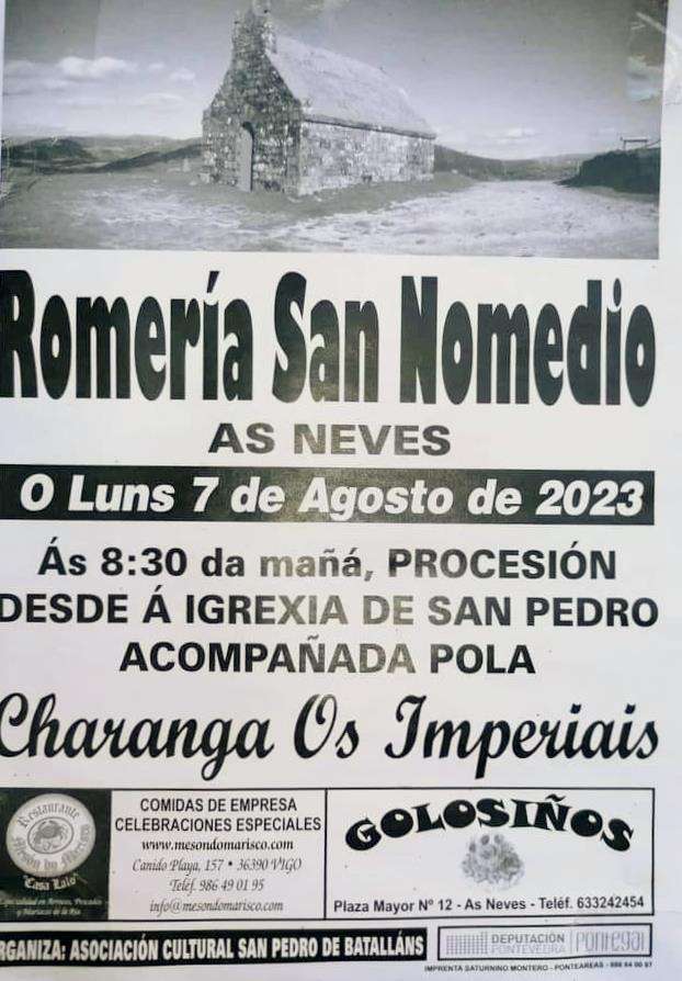 Romaría de San Nomedio (2022) en As Neves