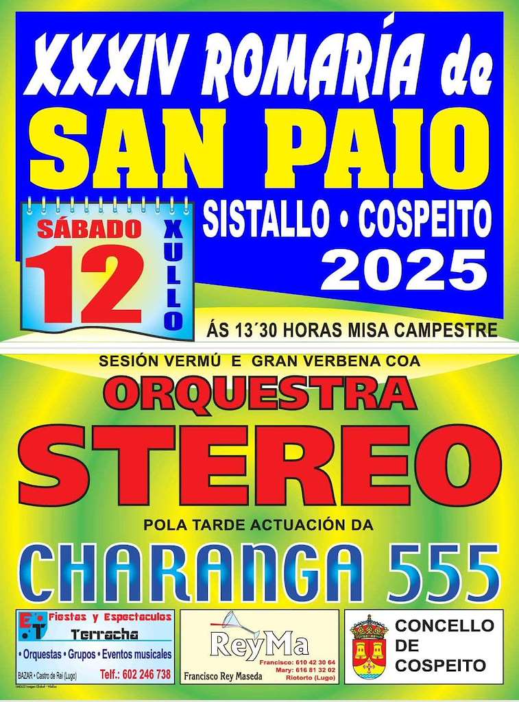 XXXIV Romaría de San Paio de Sistallo (2025) en Cospeito