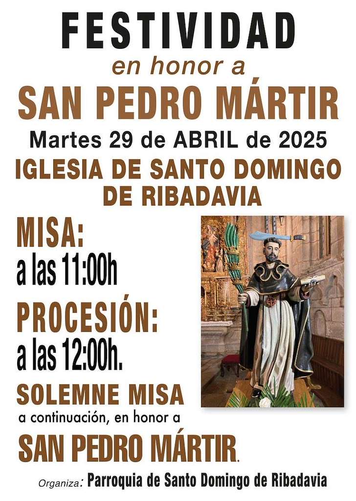 Romaría de San Pedro Mártir (2024) en Ribadavia