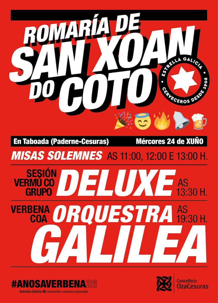 Romaría de San Xoán do Coto (2026) en Oza Cesuras