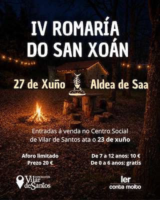Fechas, información, programa, cartel, imágenes, mapa y ubicación de IV Romaría de San Xoán (2026) en Vilar de Santos