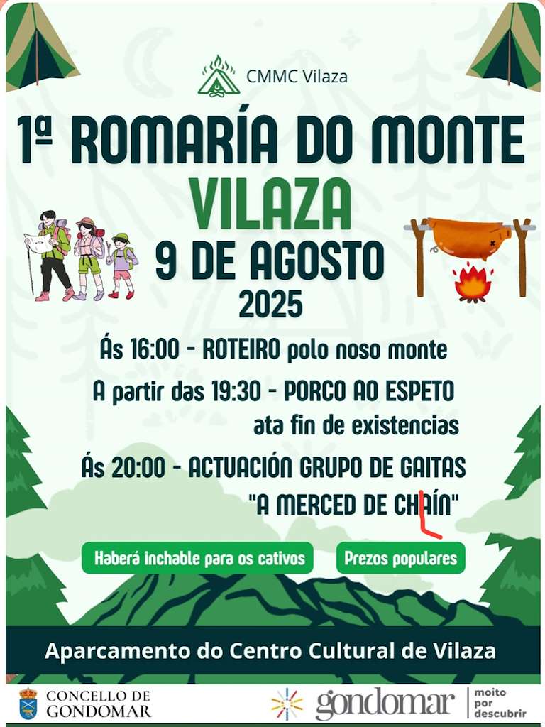 I Romaría do Monte de Vilaza (2025) en Gondomar
