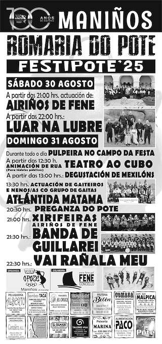Fechas, información, programa, cartel, imágenes, mapa y ubicación de Romaría do Pote  en  Fene