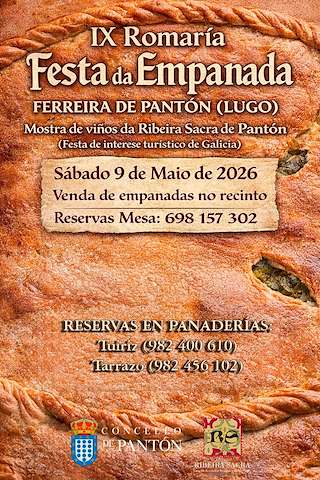 Fechas, información, programa, cartel, imágenes, mapa y ubicación de IX Romaría Festa da Empanada (2026)  en  Pantón