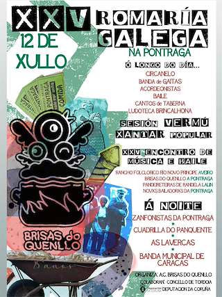 Fechas, información, programa, cartel, imágenes, mapa y ubicación de XXV Romaria Galega  en  Tordoia