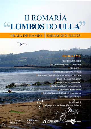 Fechas, información, programa, cartel, imágenes, mapa y ubicación de II Romaría Lombos da Ulla de Bamio  en  Vilagarcía de Arousa