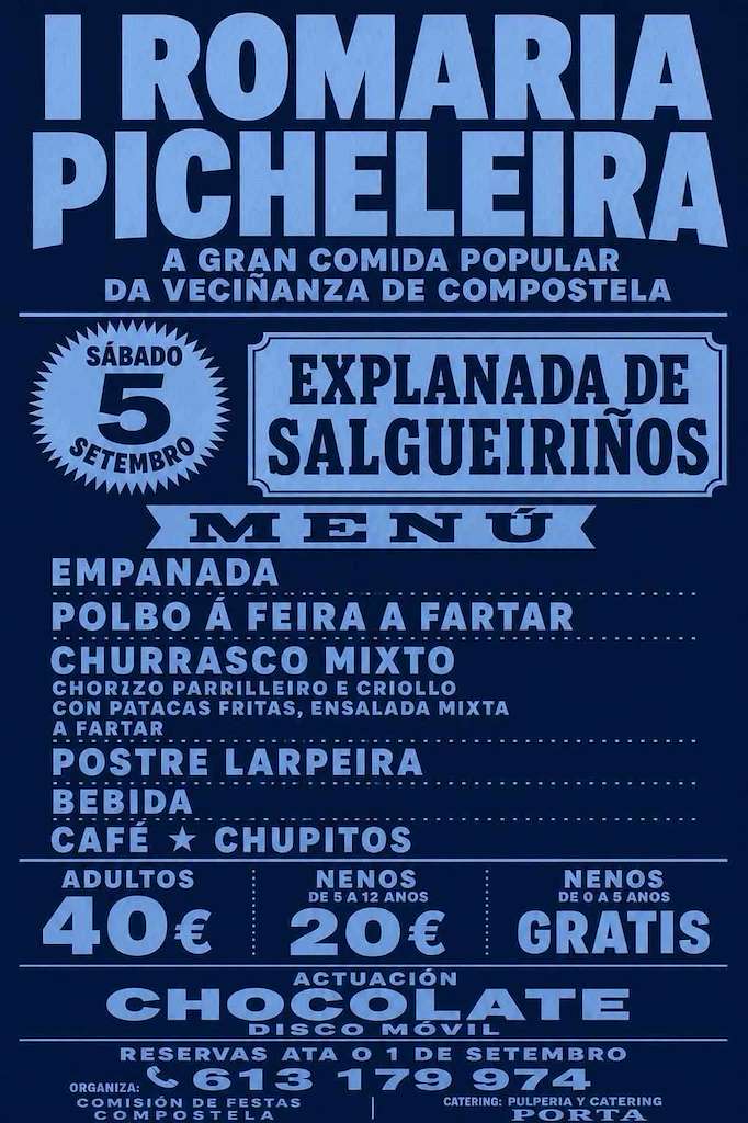I Romaría Picheleira (2026) en Santiago de Compostela
