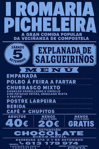 Fechas, información, programa, cartel, imágenes, mapa y ubicación de I Romaría Picheleira (2026)  en  Santiago de Compostela